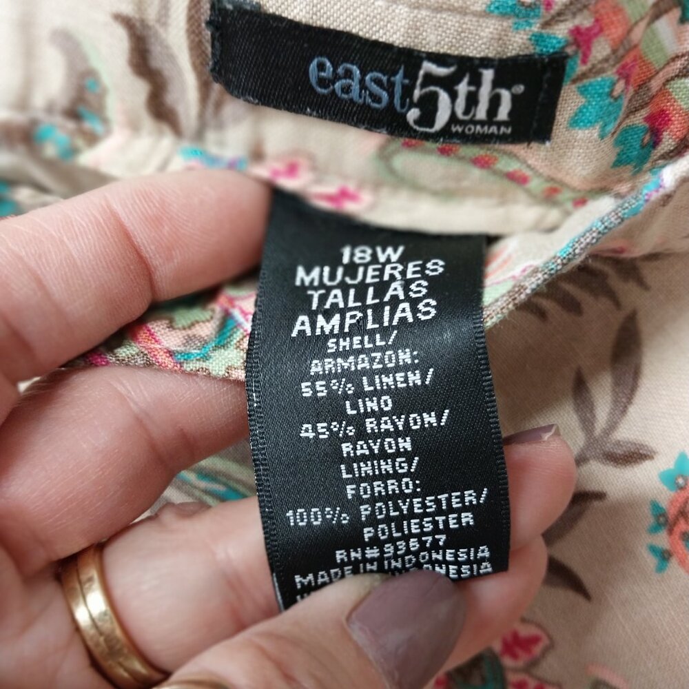 3118 Size 1X Mara Wynne Sweater Vest and Matching 18W East 5th Skirt - Picture 9 of 13
